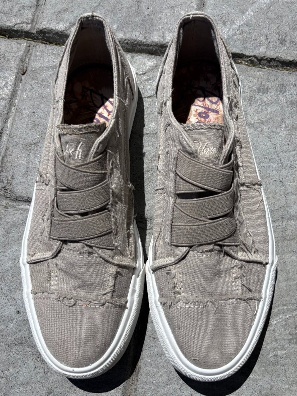 Blowfish Malibu Marley Desert Lilac Canvas Slip On Sneakers 8.5